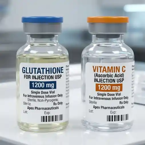 IV Glutathione + Vitamin C - 1200 mg