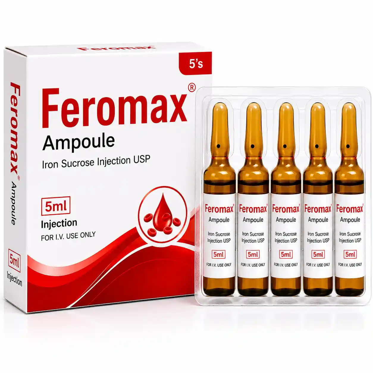 Feromax Ampoule 5's 5ml Injection